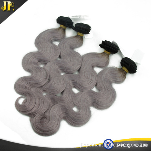 Popular hair type of peruvian ombre color body wave 100% human hair weft